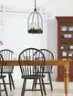 Cal® Lighting & Accessories Chardon Iron Wood Chandelier-1