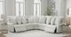 Catnapper® Majesty 3-Piece White Curved Power Reclining Sectional-2