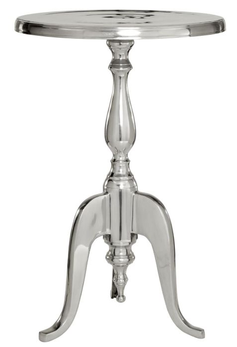 Deco Marche Silver Small Turned Accent Table-0