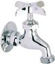 Elkay Chrome Commercial Service/Utility Single Hole Wall Mount Faucet with Hose End-0