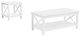 Coaster® Skyview 3-Piece White Rectangular Lift Top Coffee Table Set-0