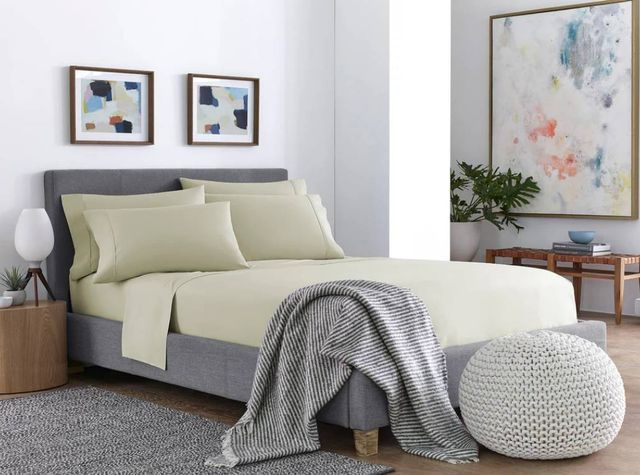 Sleeptone® Ultraweave® 6-Piece Beige Cream Microfiber Full Sheet Set-3