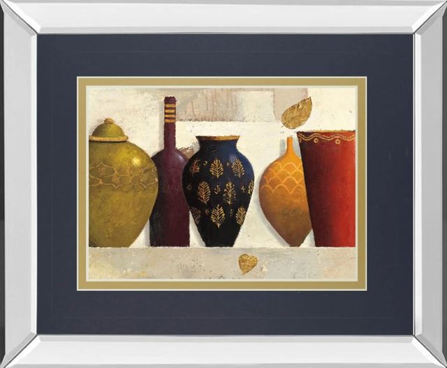 Classy Art Jeweled Vessels by J. Wiens Mirror Framed Wall Art-0