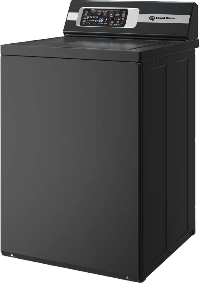 Speed Queen® TR7 3.2 Cu. Ft. Matte Black Agitator Top Load Washer-2