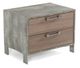 VIG Furniture Nova Domus Boston Brown/Stainless Steel Nightstand-0