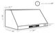 Kucht Professional Gemstone™ 36" Titanium Stainless Steel Under Cabinet Range Hood-4