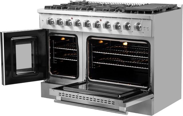 FORNO® Galiano 48" Stainless Steel Pro Style Gas Range-3