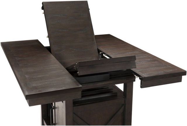 Mazin Furniture Oxton Distressed Dark Cherry Counter Height Dining Table-3