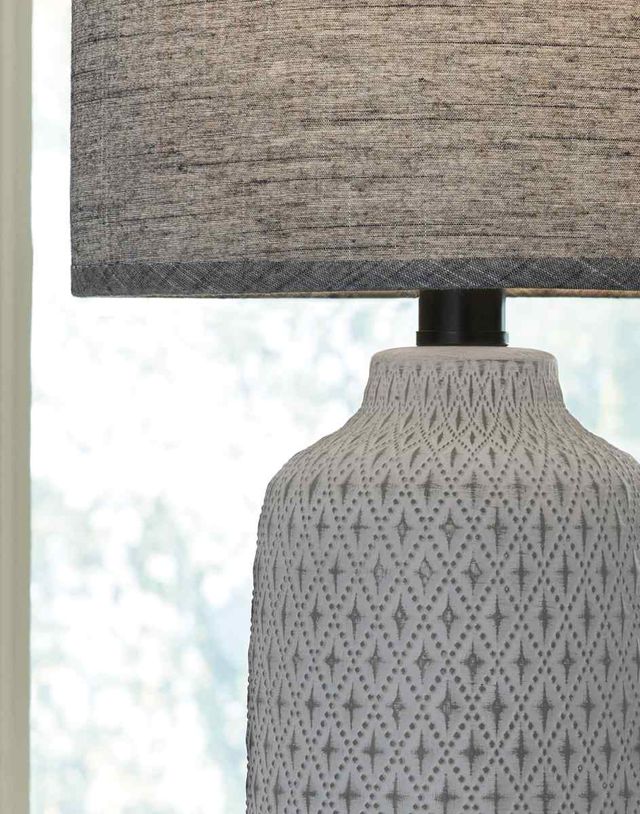 Signature Design by Ashley® Donnford 2-Piece Antiqued Charcoal Table Lamp Set-2