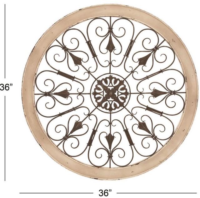 Deco Marche White Scroll Window Wall Decor-3