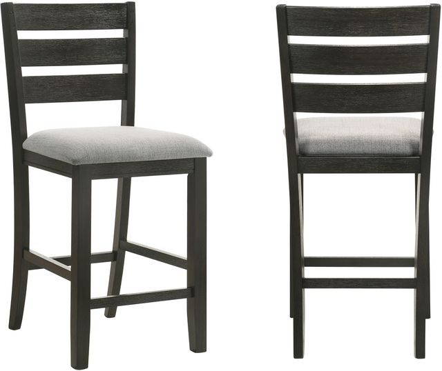Crown Mark Bardstown Wheat Charcoal Counter Chair-3