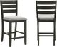Crown Mark Bardstown Wheat Charcoal Counter Chair-3
