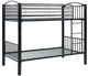 Mazin Furniture Beckett Black Twin Over Twin Bunk Bed-3
