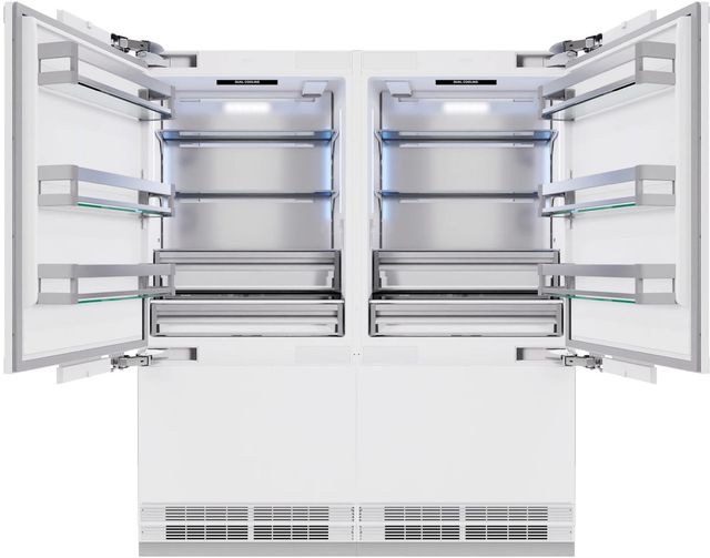 ZLINE 72" 39.6 Cu. Ft. Panel Ready Built-In French Door Refrigerator with Water Dispensers and Ice Makers-2