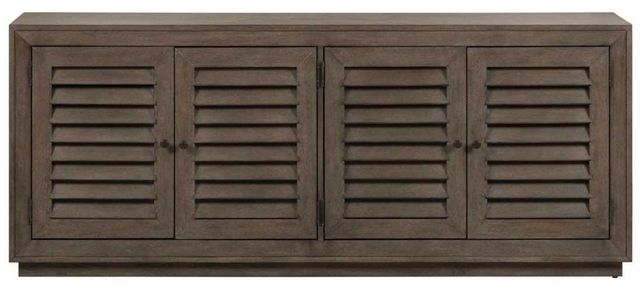 Liberty Furniture Aspen Sky Weathered Saddle Brown Media Console-2
