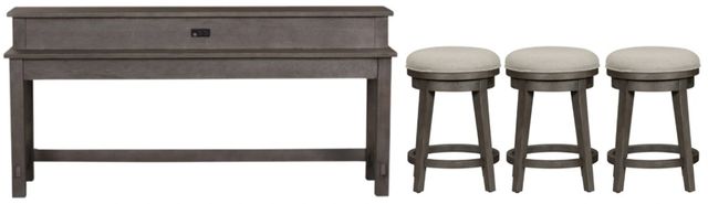 Liberty Furniture Modern Farmhouse 4-Piece Dusty Charcoal/Gray Occasional Bar Set-0