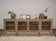 International Furniture Direct Mandala Brown 4-Door Console-1