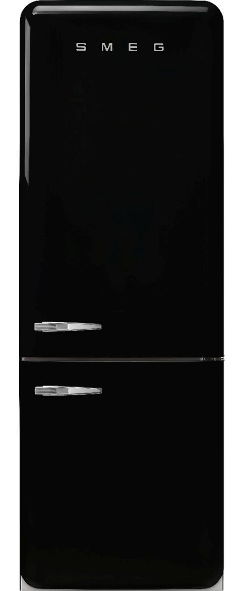 Smeg Retro Style 28 in. 18.0 Cu. Ft. Black Bottom Freezer Refrigerator-0