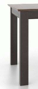 Canadel Customizable Cognac Washed 30" Rectangular Table with Ebony Washed Legs-3