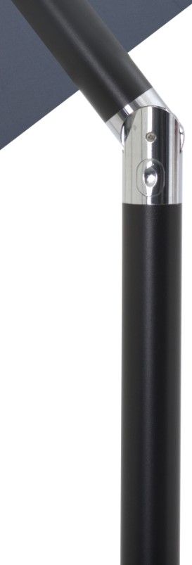 Meridian Furniture Fiji Gray/Matte Black/Matte White Aluminum Outdoor Patio Umbrella and Square Base-4