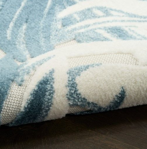 Nourison Home™ Aloha Ivory Blue 5'x8' Style 2 Area Rug-2