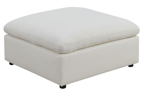 Elements International Arizona Beige Ottoman-0