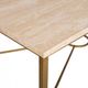 Ella Home Ella Carrera Marble Top Coffee Table with Metal Base-2