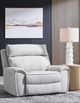 Signature Design by Ashley® Grafton Pike Ash/Pearl Power Recliner with Adjustable Headrest-2