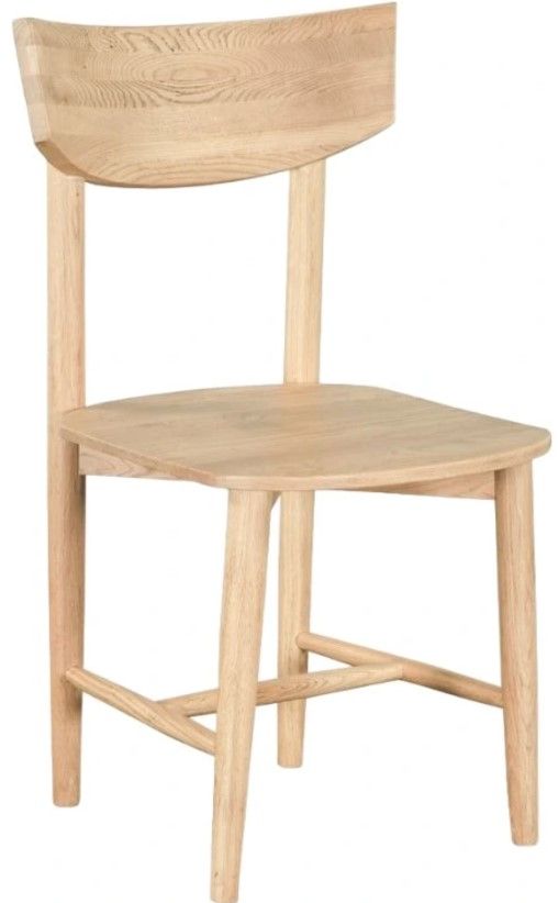 Home Trends & Design Calder Natural Oak Dining Chair-0