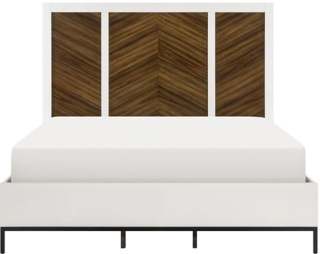 Homelegance® Oslo Walnut/White California King Panel Bed-2