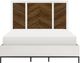 Homelegance® Oslo Walnut/White California King Panel Bed-2
