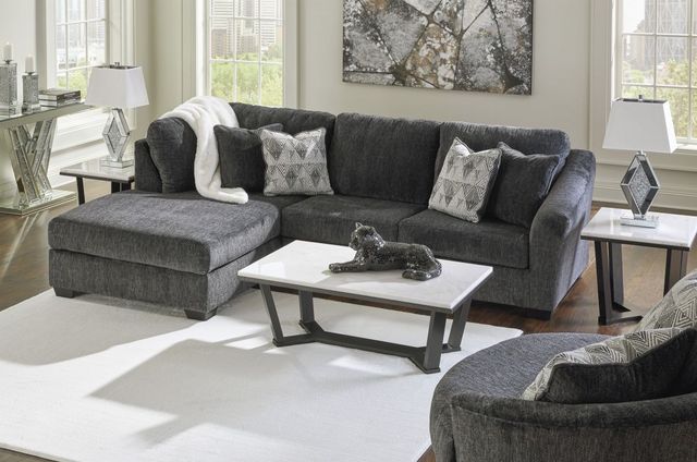 Signature Design by Ashley® Biddeford 2-Piece Shadow Left-Arm Facing Sleeper Sectional and Chaise-3