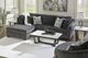 Signature Design by Ashley® Biddeford 2-Piece Shadow Left-Arm Facing Full Sofa Sleeper Sectional and Chaise-3