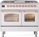 Ilve® Nostalgie II Series 40" White Pro Style Dual Fuel Range-0