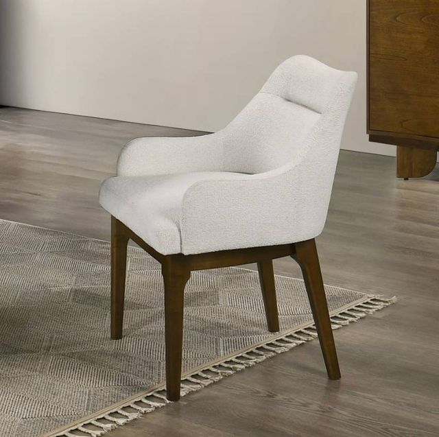 ACME Furniture Kasha 2-Piece Chenille/Vintage Oak Dining Side Chair Set-1