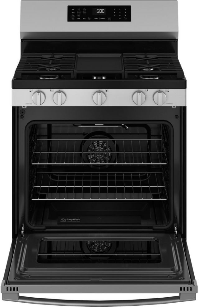 GE® 30'' Stainless Steel Freestanding Gas Range-2
