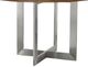 Bassett® Furniture Customizable BenchMade Astor Oak 48" Round Dining Table with Stainless Steel Base Base-1