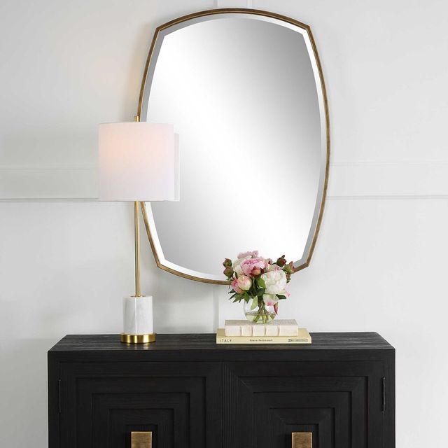 Uttermost® Varenna Aged Gold Vanity Mirror-1