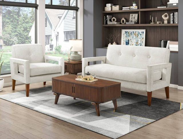 Homelegance® Belfort Beige Loveseat-1