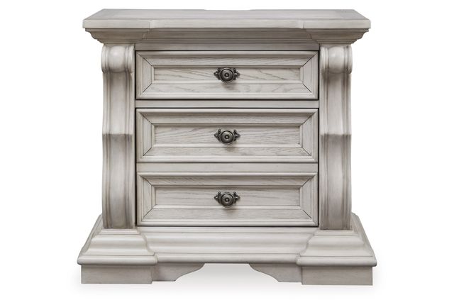 Signature Design by Ashley® Bruchandi Antique White 3-Drawer Nightstand-1