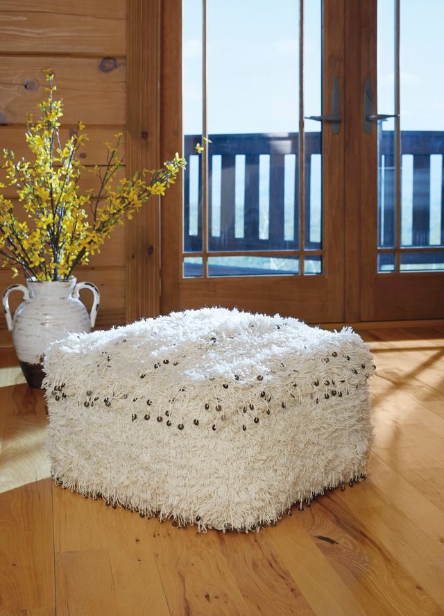 Signature Design by Ashley® Celeste Oatmeal Pouf-1