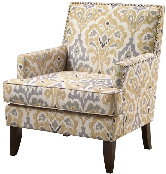 Olliix by Madison Park Grey Multi Colton Track Arm Club Chair-2