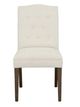 Fairfield® Customizable Entree Dining Camel Short Back Dining Chair with Tobacco Legs and Buttons-1