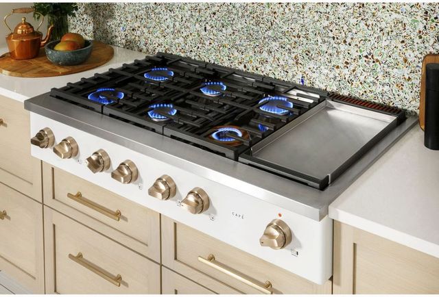 Café™ 48" Matte White Gas Rangetop-7