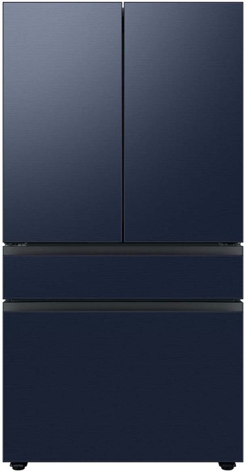 Samsung Bespoke 36" Navy Steel French Door Refrigerator Middle Panel-1