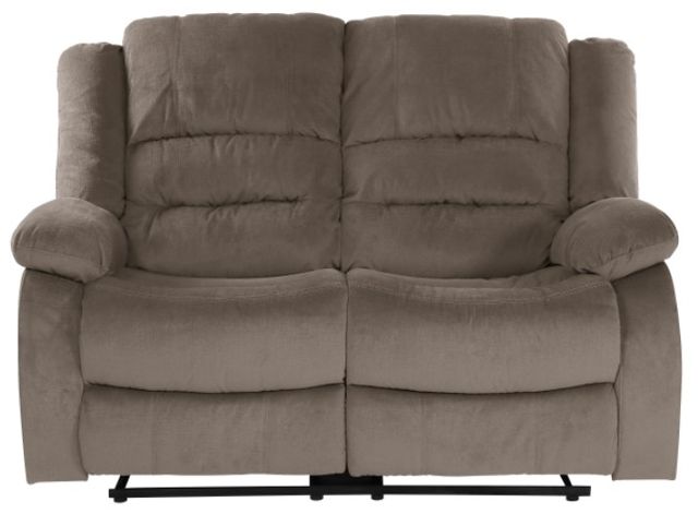 Homelegance® Jarita Chocolate Manual Reclining Loveseat-3