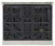 Kucht Professional KFX Series 30" Stainless Steel Natural Gas Range Top with Royal Blue Knobs-1
