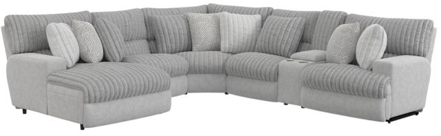 Catnapper® Abraxas 6-Piece Moonstruck Power U-Shape Reclining Sectional with Console-0