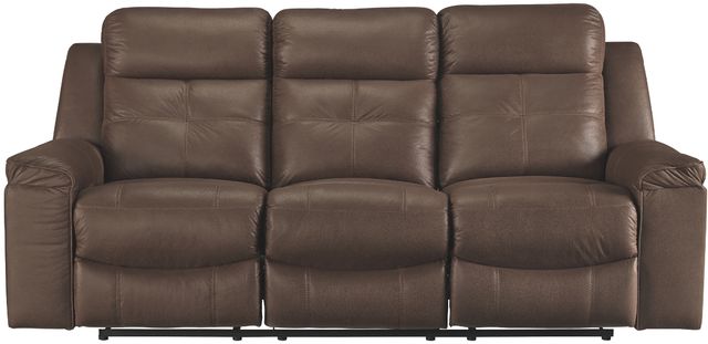 Signature Design by Ashley® Jesolo Coffee Manual Reclining Sofa-0
