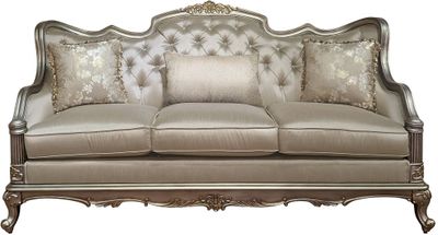 front view of the Homelegance® Florentina Taupe Sofa